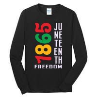 1865 Juneteenth Freedom Celebration Print Tall Long Sleeve T-Shirt