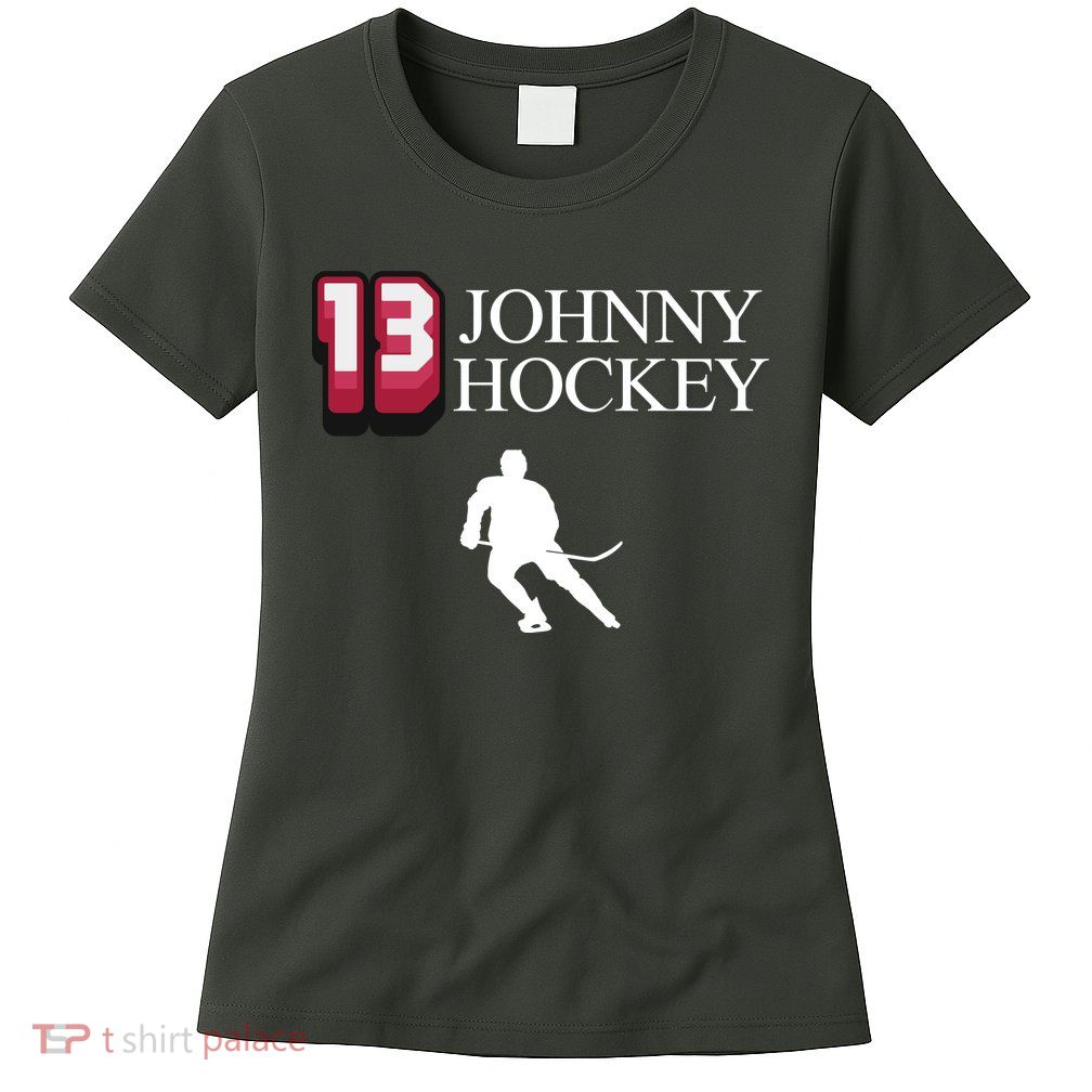 13 Johnny Hockey Cbj Artillery Womens T-Shirt