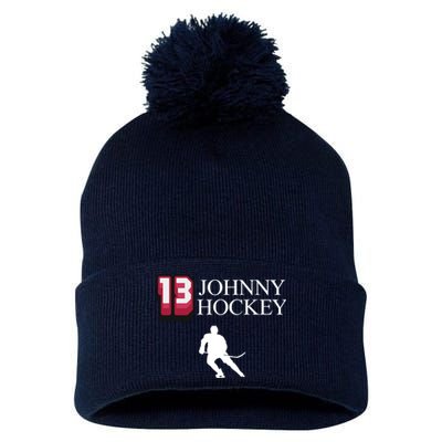 13 Johnny Hockey Cbj Artillery Pom Pom 12in Knit Beanie