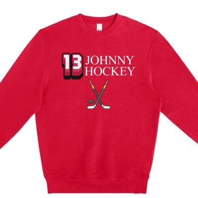 13 Johnny Hockey Cbj Artillery Premium Crewneck Sweatshirt