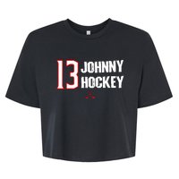 13 Johnny Hockey Cbj Artillery Bella+Canvas Jersey Crop Tee