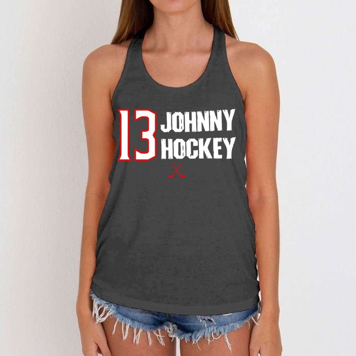 13 Johnny Hockey Cbj Artillery Women's Knotted Racerback Tank