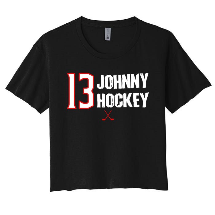 13 Johnny Hockey Cbj Artillery Women's Crop Top Tee