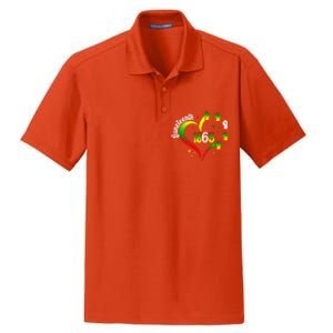 1865 Junenth Heart Hand African American Black Junenth Gift Dry Zone Grid Polo