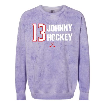 13 Johnny Hockey Cbj Artillery Colorblast Crewneck Sweatshirt