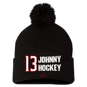 13 Johnny Hockey Cbj Artillery Pom Pom 12in Knit Beanie