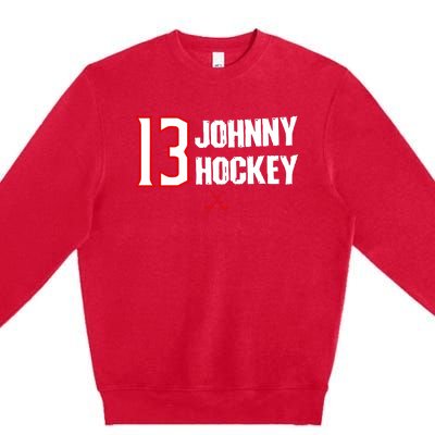 13 Johnny Hockey Cbj Artillery Premium Crewneck Sweatshirt