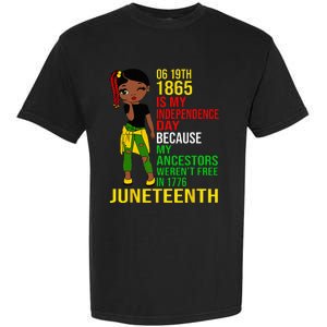 1865 Juneteenth Is My Independence Day Black Melanin Garment-Dyed Heavyweight T-Shirt