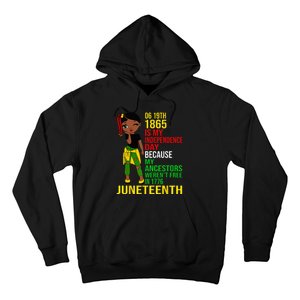 1865 Juneteenth Is My Independence Day Black Melanin Hoodie