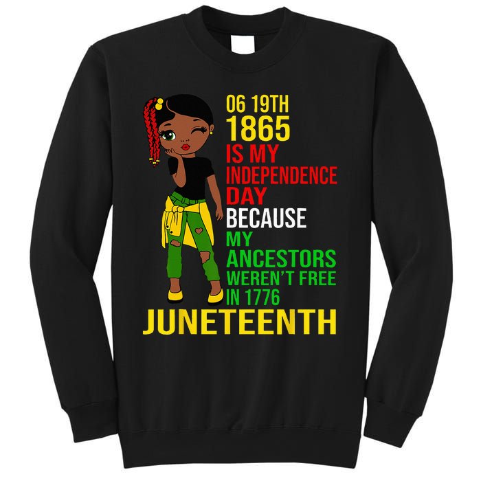 1865 Juneteenth Is My Independence Day Black Melanin Sweatshirt