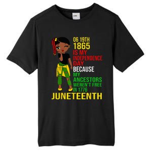 1865 Juneteenth Is My Independence Day Black Melanin Tall Fusion ChromaSoft Performance T-Shirt