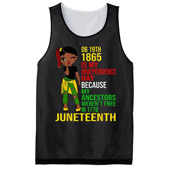 1865 Juneteenth Is My Independence Day Black Melanin Mesh Reversible Basketball Jersey Tank