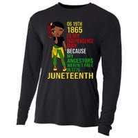 1865 Juneteenth Is My Independence Day Black Melanin Cooling Performance Long Sleeve Crew