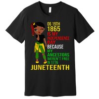 1865 Juneteenth Is My Independence Day Black Melanin Premium T-Shirt