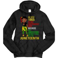 1865 Juneteenth Is My Independence Day Black Melanin Tie Dye Hoodie