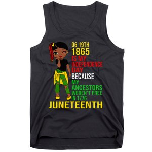 1865 Juneteenth Is My Independence Day Black Melanin Tank Top