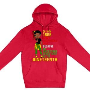 1865 Juneteenth Is My Independence Day Black Melanin Premium Pullover Hoodie