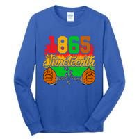 1865 Juneteenth Independence Day Chain Breaker Black History Gift Tall Long Sleeve T-Shirt