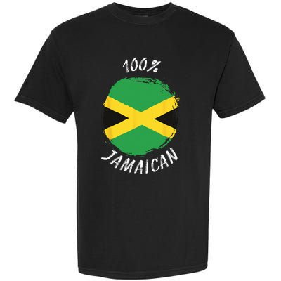 100 Jamaican Proud Jamaican Flag Jamaica Garment-Dyed Heavyweight T-Shirt