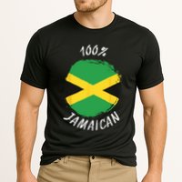 100 Jamaican Proud Jamaican Flag Jamaica Cooling Performance Crew T-Shirt