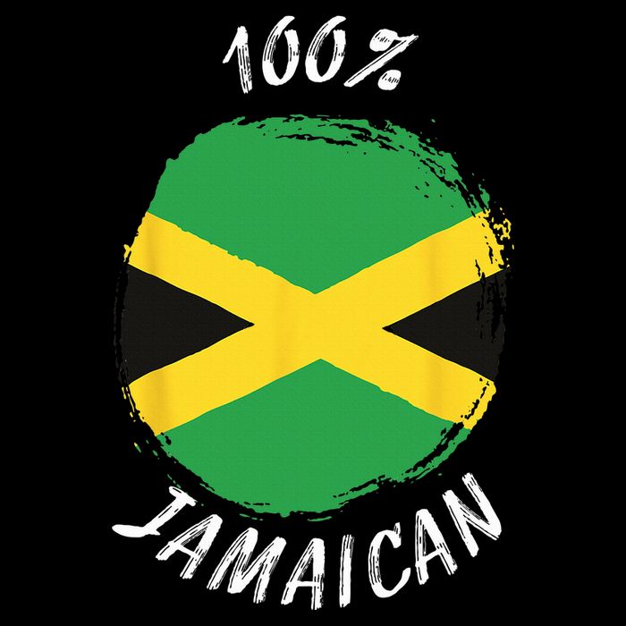 100 Jamaican Proud Jamaican Flag Jamaica Cooling Performance Crew T-Shirt