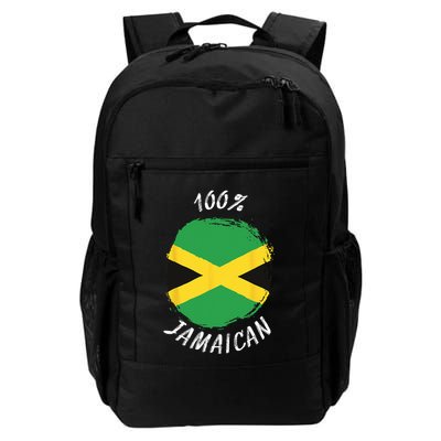 100 Jamaican Proud Jamaican Flag Jamaica Backpack