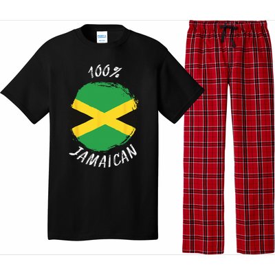 100 Jamaican Proud Jamaican Flag Jamaica Pajama Set