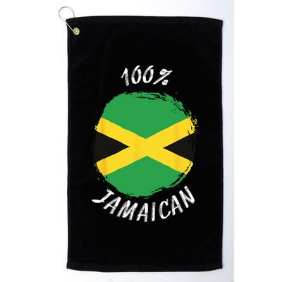 100 Jamaican Proud Jamaican Flag Jamaica Golf Towel