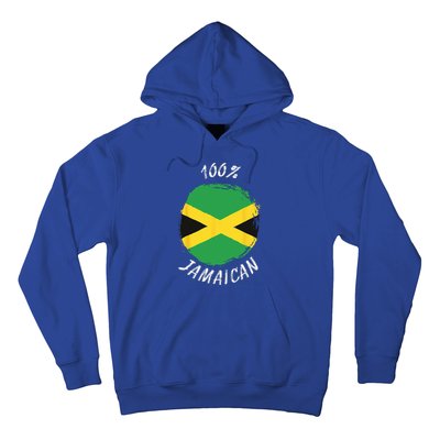 100 Jamaican Proud Jamaican Flag Jamaica Hoodie