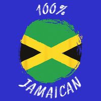 100 Jamaican Proud Jamaican Flag Jamaica T-Shirt