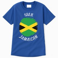 100 Jamaican Proud Jamaican Flag Jamaica Tall T-Shirt