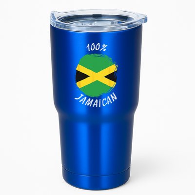 100 Jamaican Proud Jamaican Flag Jamaica Tumbler