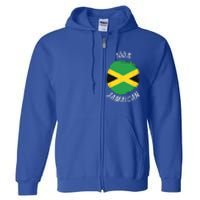 100 Jamaican Proud Jamaican Flag Jamaica Full Zip Hoodie