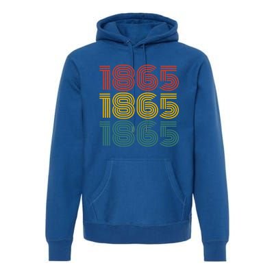 1865 Junenth Retro Design Embrace Freedom And Heritage Gift Premium Hoodie