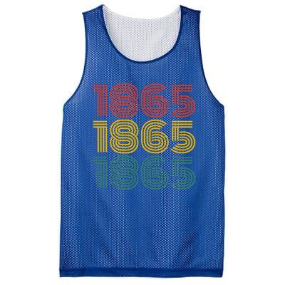 1865 Junenth Retro Design Embrace Freedom And Heritage Gift Mesh Reversible Basketball Jersey Tank