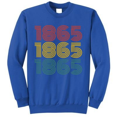 1865 Junenth Retro Design Embrace Freedom And Heritage Gift Tall Sweatshirt