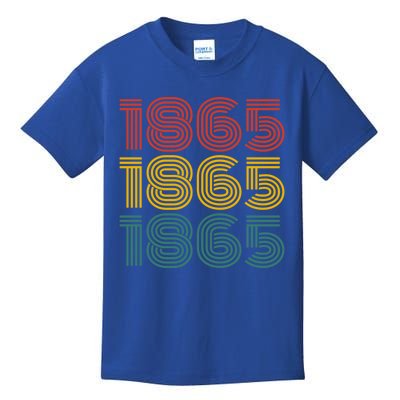 1865 Junenth Retro Design Embrace Freedom And Heritage Gift Kids T-Shirt