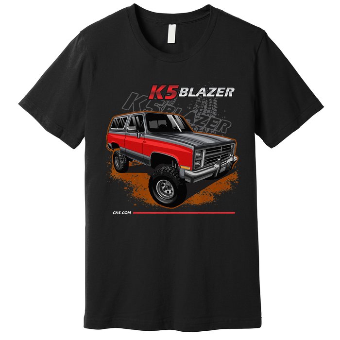 198388 K5 Blazer Square Body 4x4 Premium T-Shirt