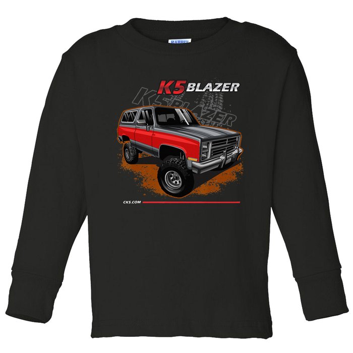 198388 K5 Blazer Square Body 4x4 Toddler Long Sleeve Shirt