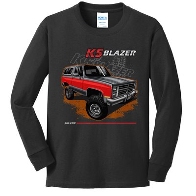 198388 K5 Blazer Square Body 4x4 Kids Long Sleeve Shirt