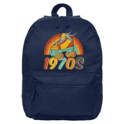 1970's Keep Rolling Funny Best Skating Love  16 in Basic Backpack