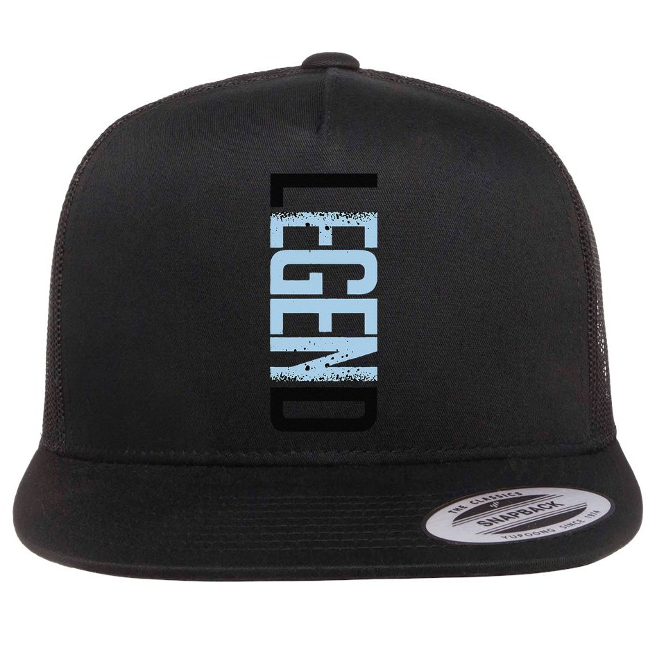 11 Legend Blue White Black 2024 Gift Flat Bill Trucker Hat