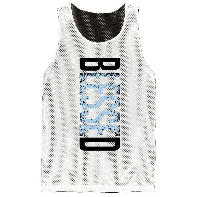 11 Legend Blue White Black 2024 Mesh Reversible Basketball Jersey Tank