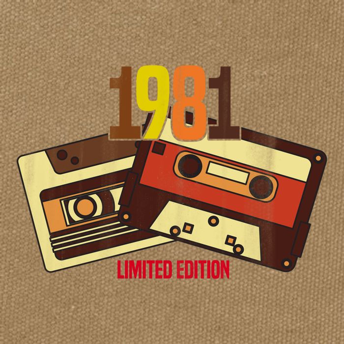 1981 Limited Edition Birthday Gift Cotton Canvas Backpack