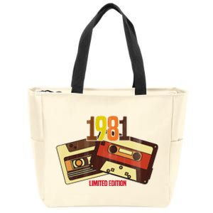 1981 Limited Edition Birthday Gift Zip Tote Bag