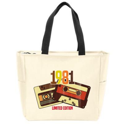 1981 Limited Edition Birthday Gift Zip Tote Bag