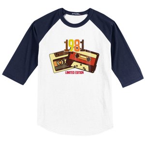 1981 Limited Edition Birthday Gift Baseball Sleeve Shirt