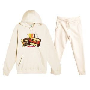 1981 Limited Edition Birthday Gift Premium Hooded Sweatsuit Set