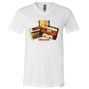 1981 Limited Edition Birthday Gift V-Neck T-Shirt