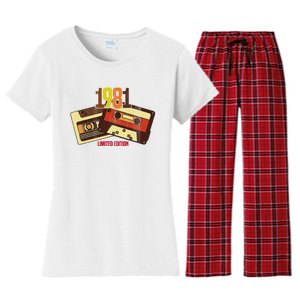 1981 Limited Edition Birthday Gift Women's Flannel Pajama Set